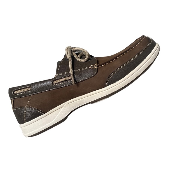 Florsheim Brown Lakeside Moc Toe Oxfords 10.5 - Picture 6 of 16